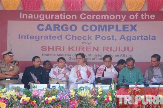 Union Minister of State for Home Affairs Kiren Rijiju inaugurates ICP cargo complex : North East to be made commercial hub of South East Asia